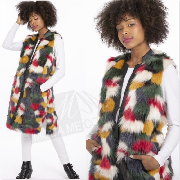 SOLD OUT STATEMENT "FAUX FUR" VEST - Picture 2 of 4